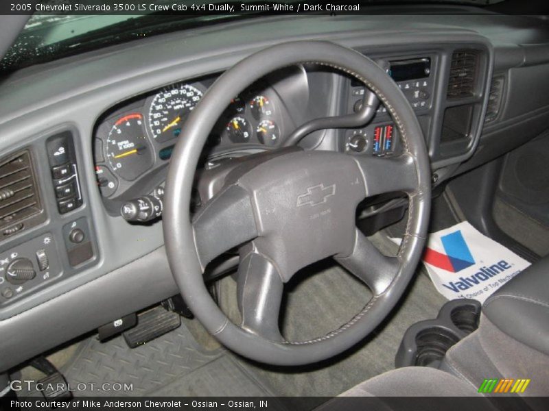 Summit White / Dark Charcoal 2005 Chevrolet Silverado 3500 LS Crew Cab 4x4 Dually