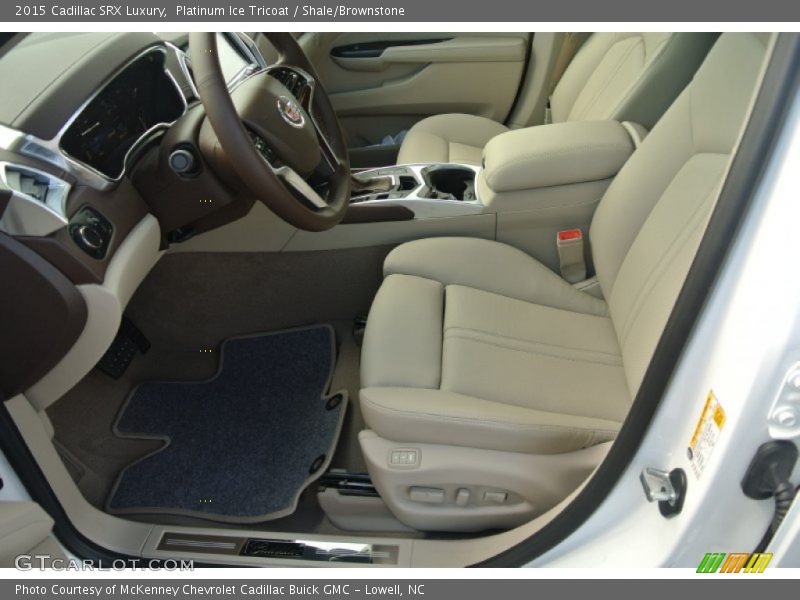 Platinum Ice Tricoat / Shale/Brownstone 2015 Cadillac SRX Luxury