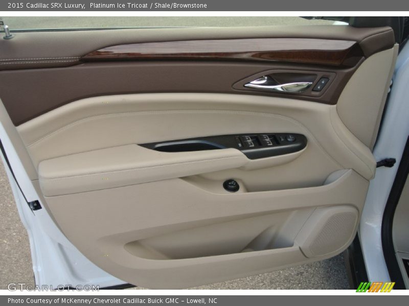 Platinum Ice Tricoat / Shale/Brownstone 2015 Cadillac SRX Luxury