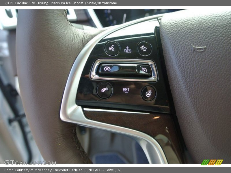 Platinum Ice Tricoat / Shale/Brownstone 2015 Cadillac SRX Luxury