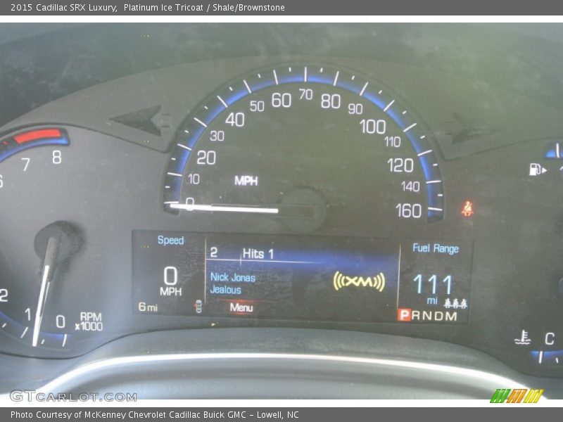Platinum Ice Tricoat / Shale/Brownstone 2015 Cadillac SRX Luxury