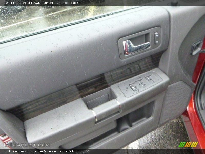 Sunset / Charcoal Black 2014 Ford Flex SEL AWD