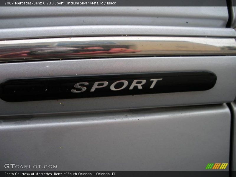 Iridium Silver Metallic / Black 2007 Mercedes-Benz C 230 Sport