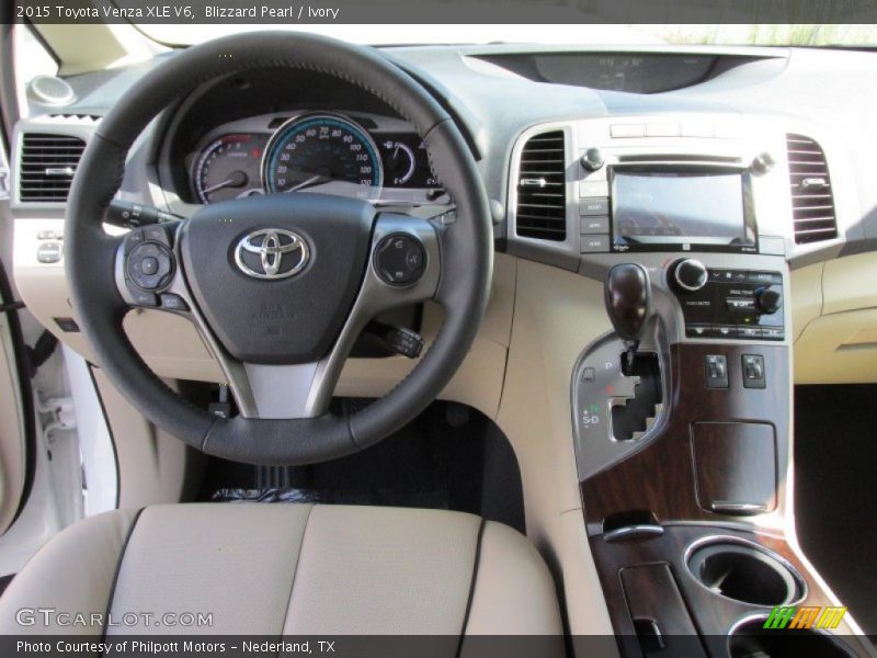 Blizzard Pearl / Ivory 2015 Toyota Venza XLE V6