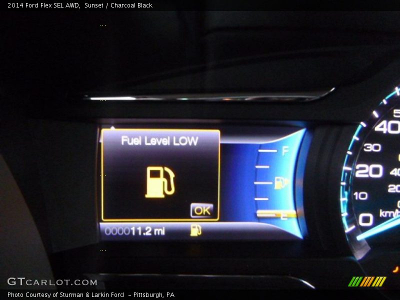 Sunset / Charcoal Black 2014 Ford Flex SEL AWD