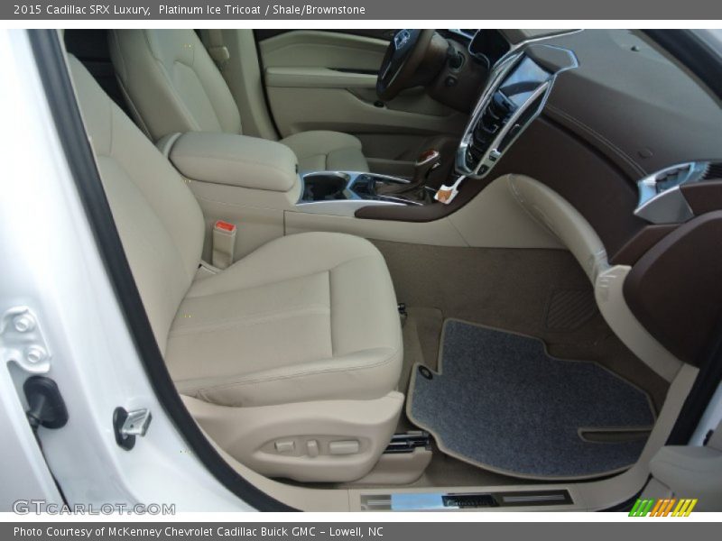 Platinum Ice Tricoat / Shale/Brownstone 2015 Cadillac SRX Luxury