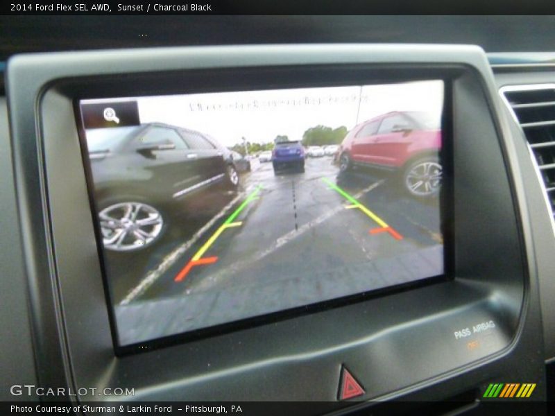 Sunset / Charcoal Black 2014 Ford Flex SEL AWD