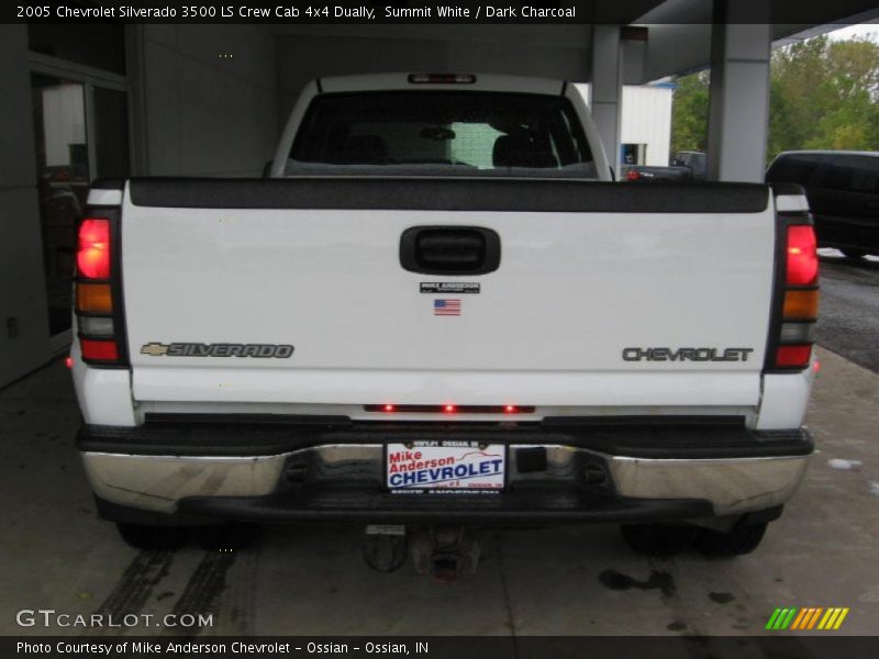 Summit White / Dark Charcoal 2005 Chevrolet Silverado 3500 LS Crew Cab 4x4 Dually