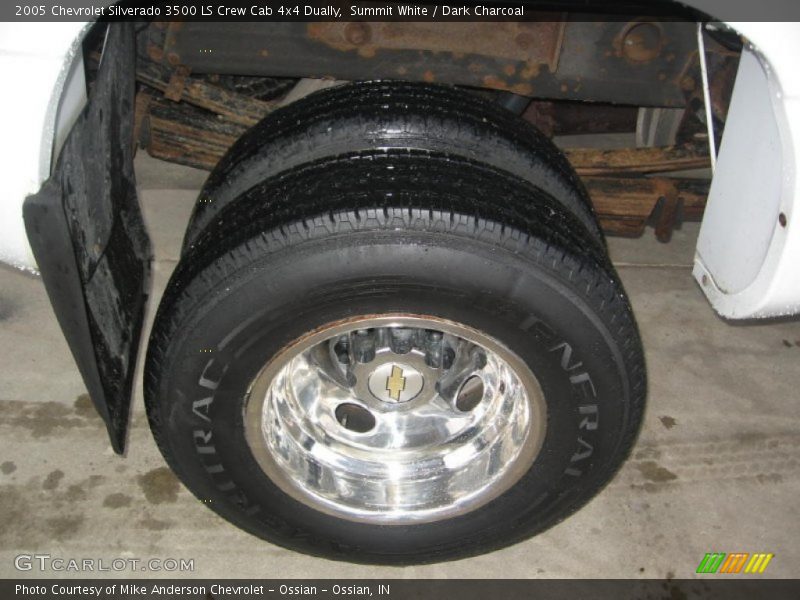 Summit White / Dark Charcoal 2005 Chevrolet Silverado 3500 LS Crew Cab 4x4 Dually