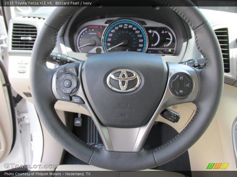 Blizzard Pearl / Ivory 2015 Toyota Venza XLE V6