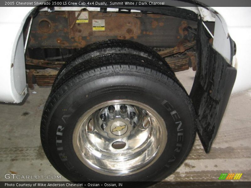 Summit White / Dark Charcoal 2005 Chevrolet Silverado 3500 LS Crew Cab 4x4 Dually