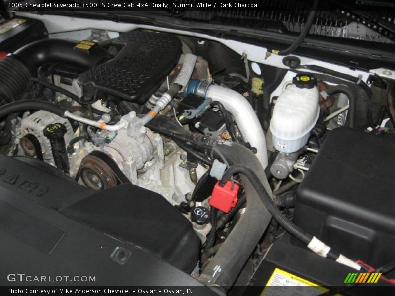 Summit White / Dark Charcoal 2005 Chevrolet Silverado 3500 LS Crew Cab 4x4 Dually