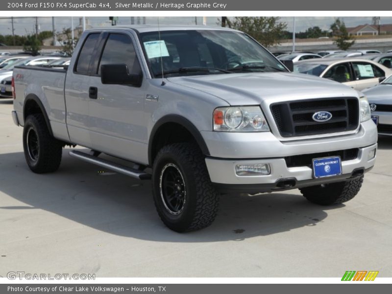 Silver Metallic / Heritage Graphite Grey 2004 Ford F150 FX4 SuperCab 4x4