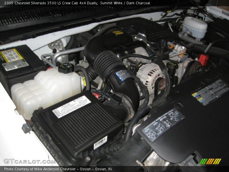 Summit White / Dark Charcoal 2005 Chevrolet Silverado 3500 LS Crew Cab 4x4 Dually