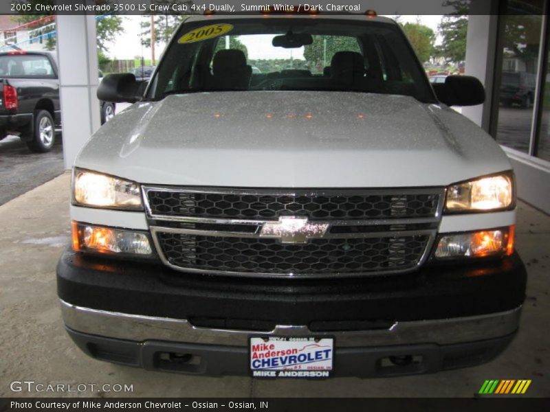 Summit White / Dark Charcoal 2005 Chevrolet Silverado 3500 LS Crew Cab 4x4 Dually