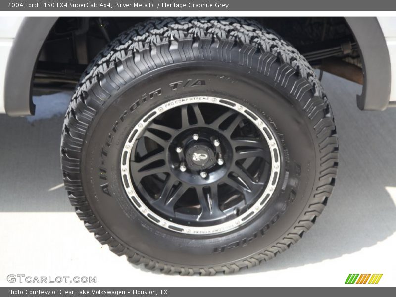 Silver Metallic / Heritage Graphite Grey 2004 Ford F150 FX4 SuperCab 4x4