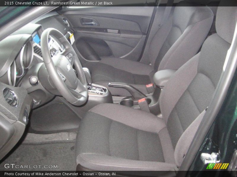 Rainforest Green Metallic / Jet Black 2015 Chevrolet Cruze LT