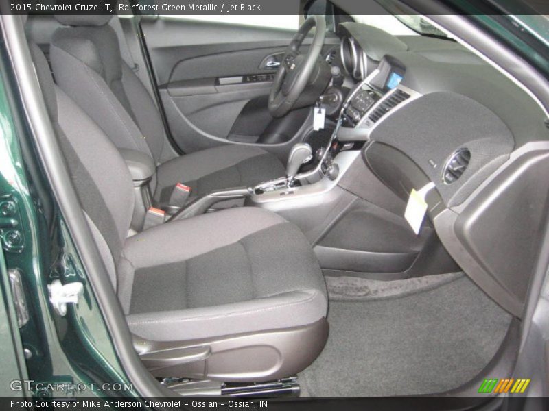 Rainforest Green Metallic / Jet Black 2015 Chevrolet Cruze LT