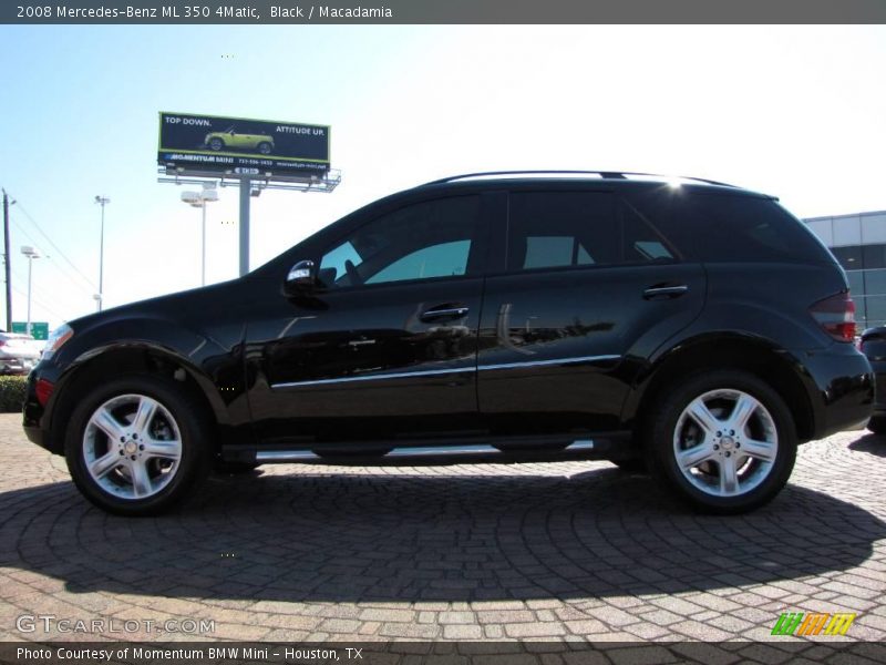 Black / Macadamia 2008 Mercedes-Benz ML 350 4Matic