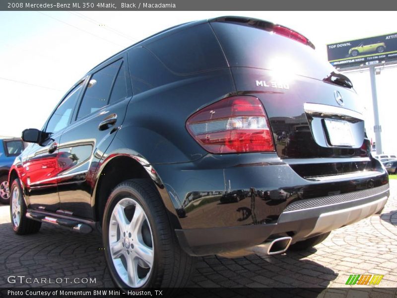 Black / Macadamia 2008 Mercedes-Benz ML 350 4Matic