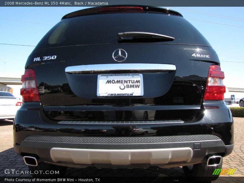 Black / Macadamia 2008 Mercedes-Benz ML 350 4Matic