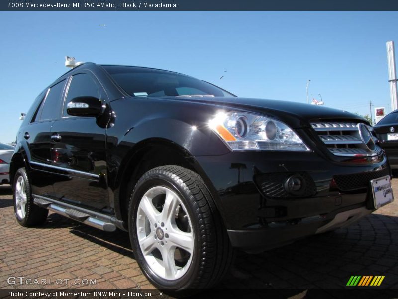 Black / Macadamia 2008 Mercedes-Benz ML 350 4Matic