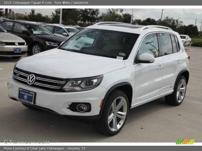 Pure White / Sandstone 2015 Volkswagen Tiguan R-Line