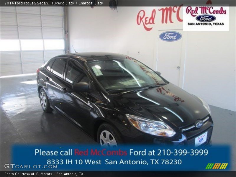 Tuxedo Black / Charcoal Black 2014 Ford Focus S Sedan