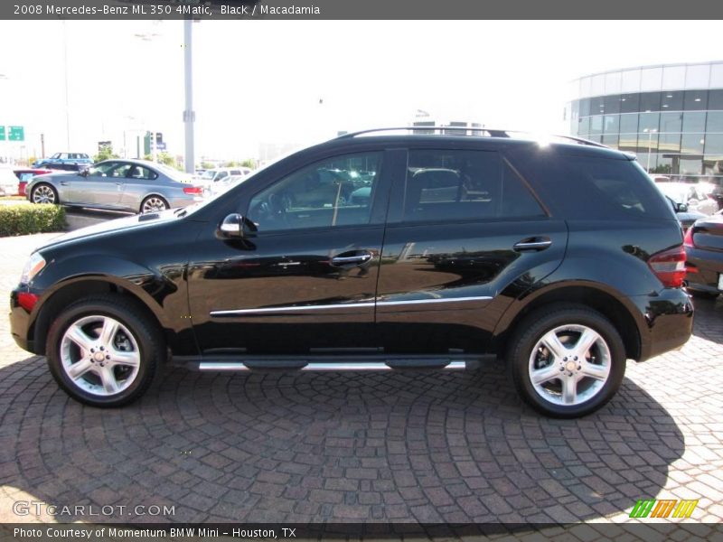 Black / Macadamia 2008 Mercedes-Benz ML 350 4Matic