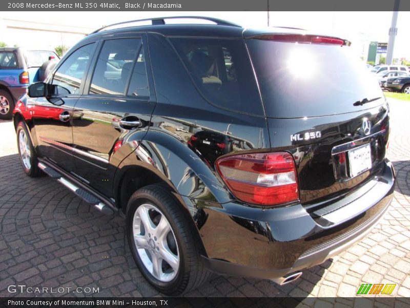 Black / Macadamia 2008 Mercedes-Benz ML 350 4Matic