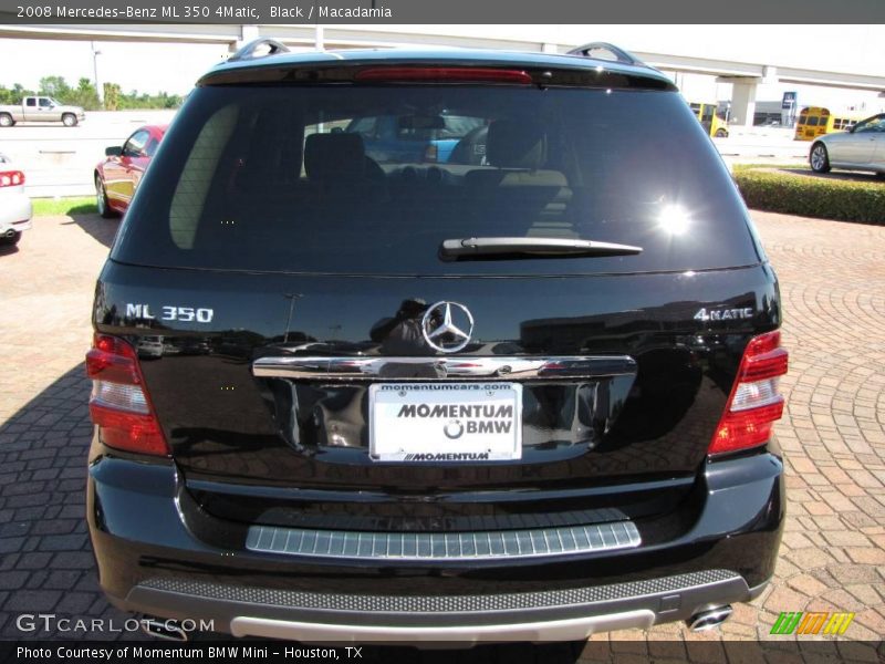 Black / Macadamia 2008 Mercedes-Benz ML 350 4Matic
