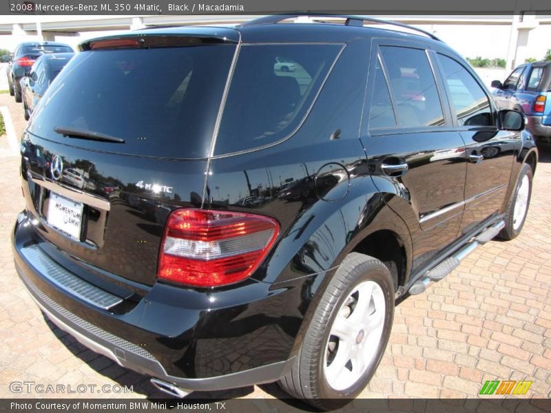 Black / Macadamia 2008 Mercedes-Benz ML 350 4Matic