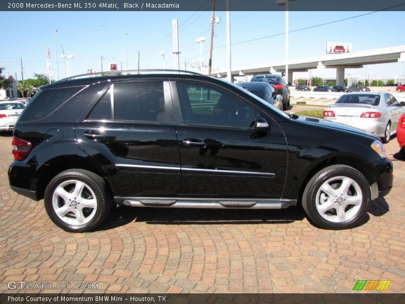 Black / Macadamia 2008 Mercedes-Benz ML 350 4Matic