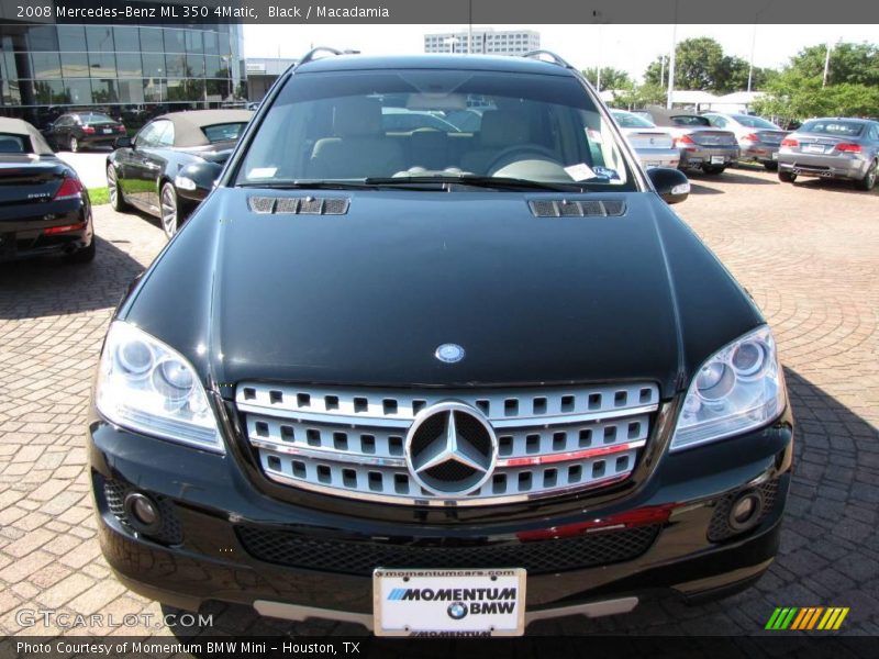 Black / Macadamia 2008 Mercedes-Benz ML 350 4Matic