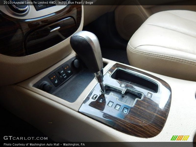 Indigo Blue Pearl / Beige 2010 Hyundai Santa Fe Limited 4WD