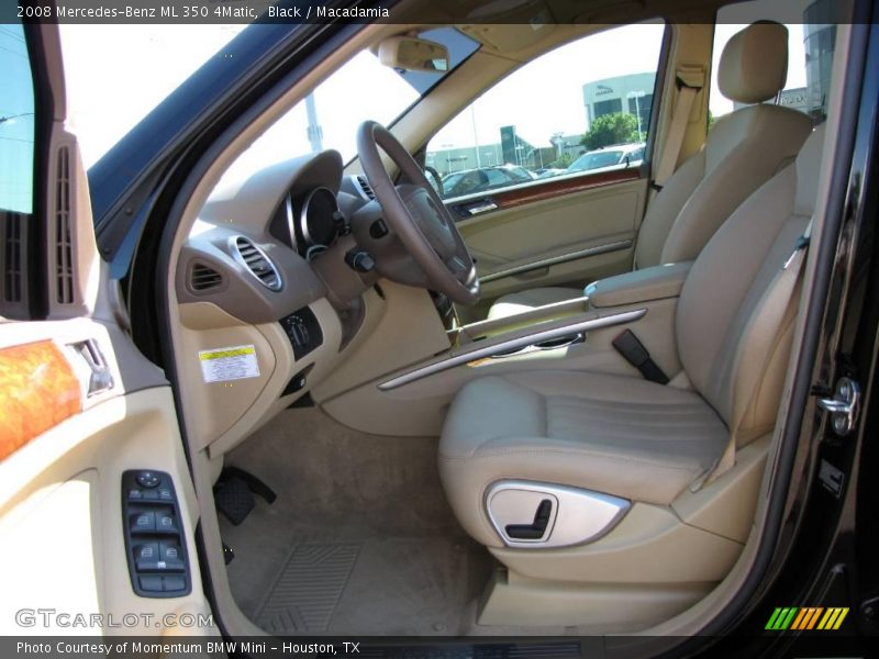 Black / Macadamia 2008 Mercedes-Benz ML 350 4Matic