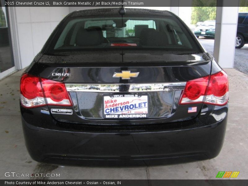 Black Granite Metallic / Jet Black/Medium Titanium 2015 Chevrolet Cruze LS