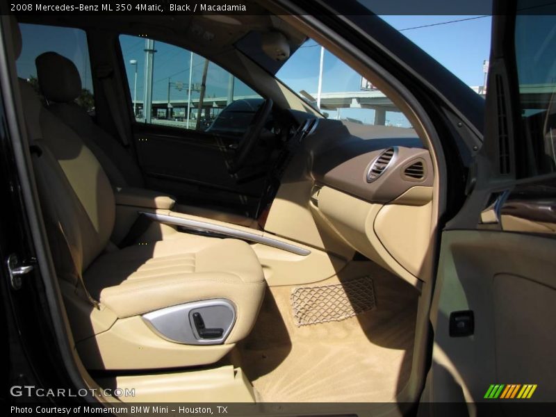 Black / Macadamia 2008 Mercedes-Benz ML 350 4Matic