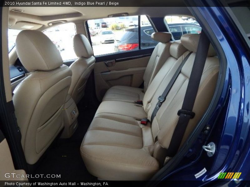 Indigo Blue Pearl / Beige 2010 Hyundai Santa Fe Limited 4WD