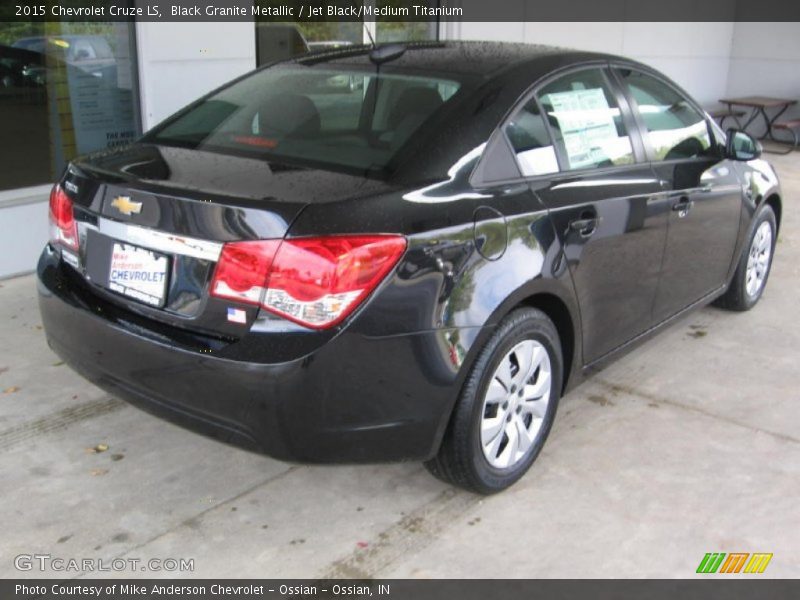 Black Granite Metallic / Jet Black/Medium Titanium 2015 Chevrolet Cruze LS