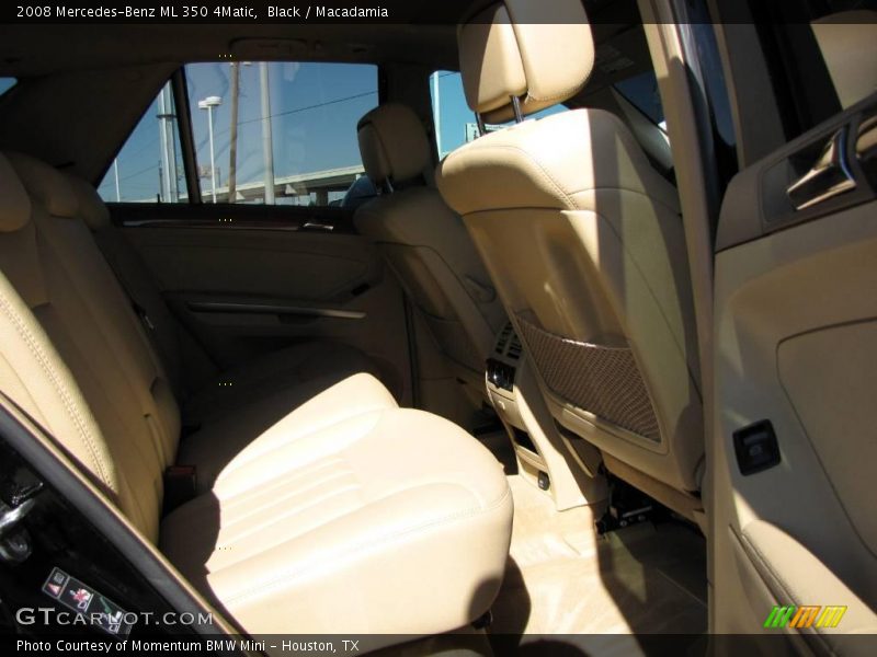 Black / Macadamia 2008 Mercedes-Benz ML 350 4Matic