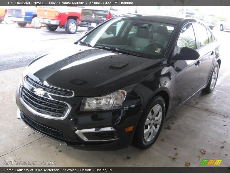 Black Granite Metallic / Jet Black/Medium Titanium 2015 Chevrolet Cruze LS
