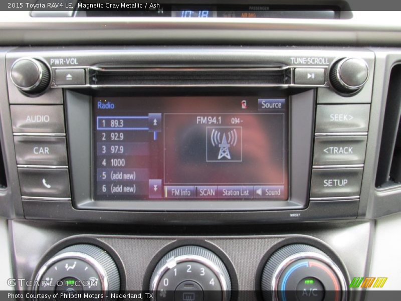 Magnetic Gray Metallic / Ash 2015 Toyota RAV4 LE