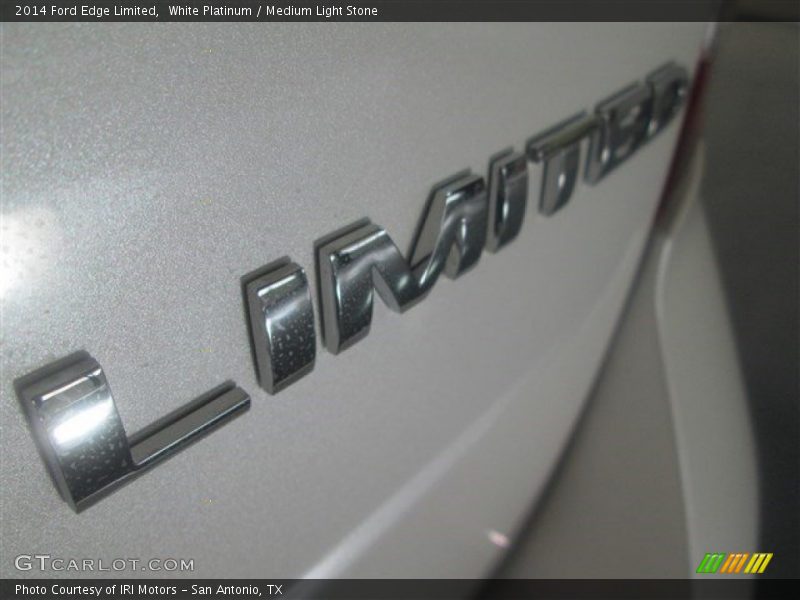 White Platinum / Medium Light Stone 2014 Ford Edge Limited