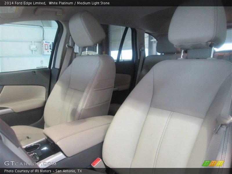 White Platinum / Medium Light Stone 2014 Ford Edge Limited