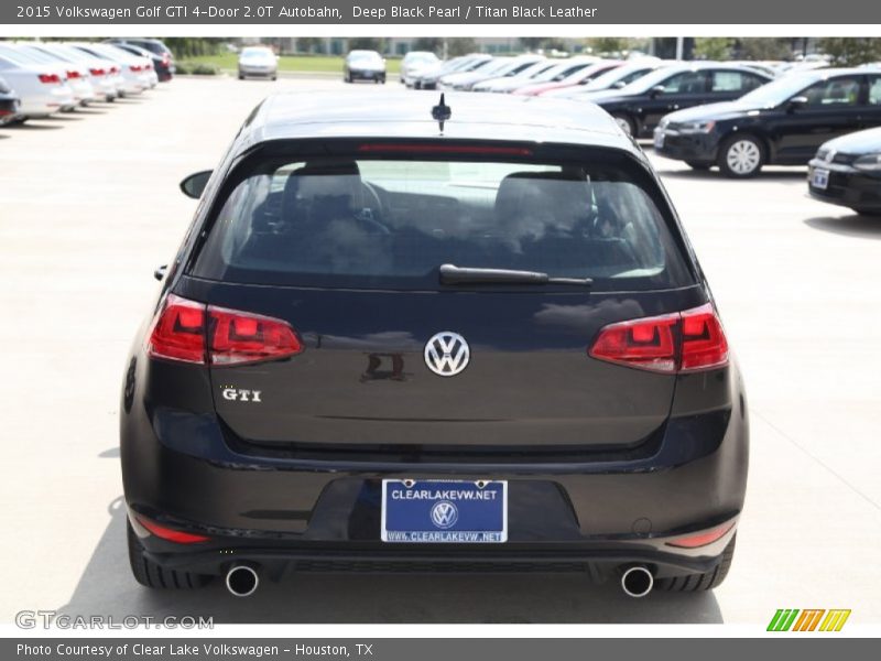 Deep Black Pearl / Titan Black Leather 2015 Volkswagen Golf GTI 4-Door 2.0T Autobahn