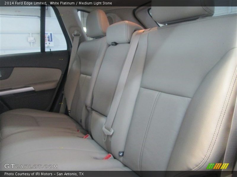 White Platinum / Medium Light Stone 2014 Ford Edge Limited