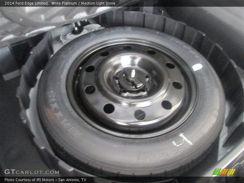 White Platinum / Medium Light Stone 2014 Ford Edge Limited