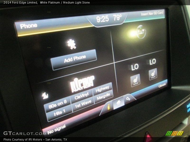 White Platinum / Medium Light Stone 2014 Ford Edge Limited
