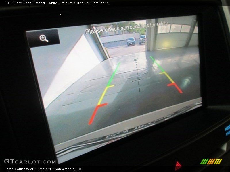 White Platinum / Medium Light Stone 2014 Ford Edge Limited